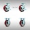 Service Caster 5 Inch SS Poly on Aluminum Caster Set with 2 Brakes/Swivel Lock 2 Rigid SCC SCC-SS30S520-PAR-TLB-BSL-2-R-2 - alternate 1